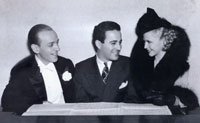 Fred Astaire and Gingers Rogers flank their rehearsal pianist and arranger Hal Borne, in whose papers Michael Feinstein discovers a mysterious manuscript attributed to a major American songwriter.