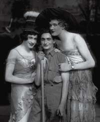 Irving Berlin (center) with cast members from This is the Army.