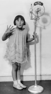"Baby Rose Marie", the child star, who had her own radio program in the 1930s.