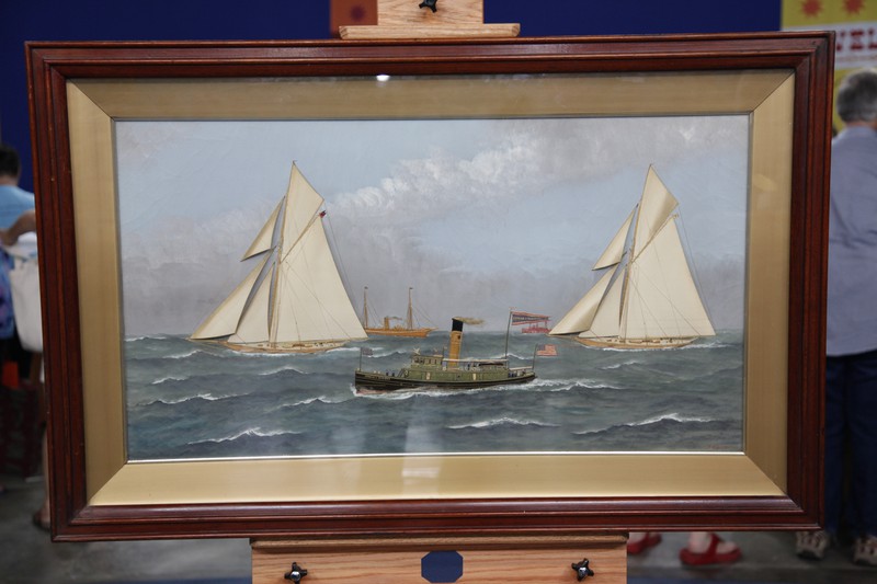 Thomas Willis Painting with Silk Work, ca. 1910 Antiques Roadshow PBS