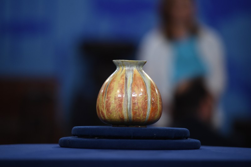 Brouwer FirePainted Vase, ca. 1900 Antiques Roadshow PBS