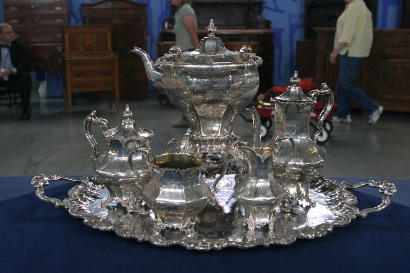 1850 English Silver Tea Set by Samuel Hayne and Dudley Cater Antiques Roadshow PBS