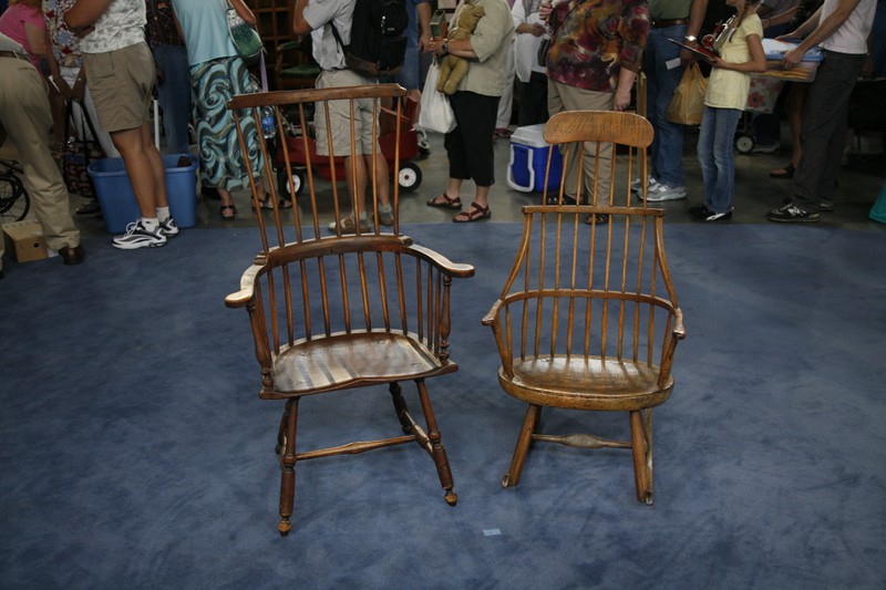 18thCentury Rhode Island Windsor Chair & 19thCentury Windsor Rocker