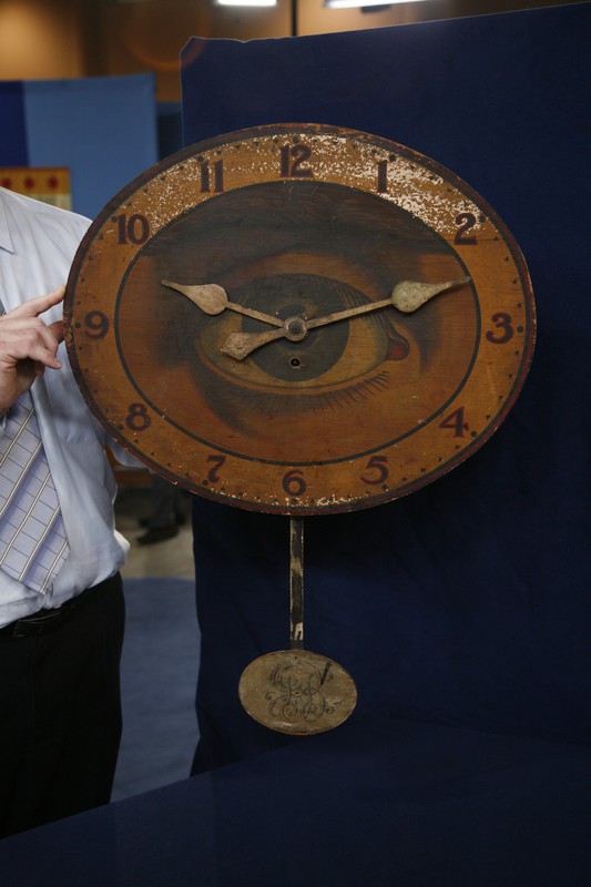 Gilbert Co. Optic Eye Clock, ca. 1910 Antiques Roadshow PBS
