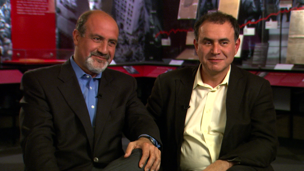Scholar Nassim Taleb and Economist Nouriel Roubini