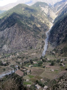 View from the helicopter