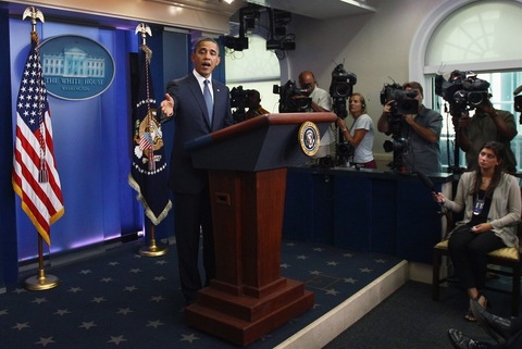 President Obama; photo by Win McNamee/Getty Images