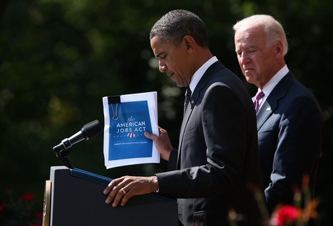 President Obama and Vice President Joe Biden; photo by Alex Wong/Getty Images