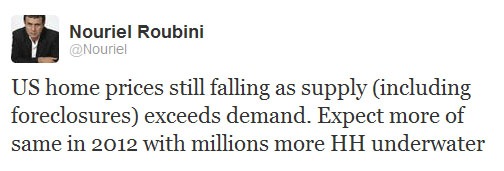 Nouriel Roubini Tweet