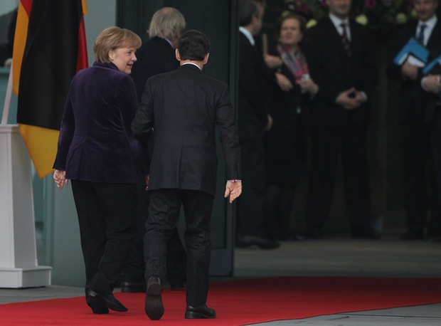 Merkel And Sarkozy Meet Over Euro
