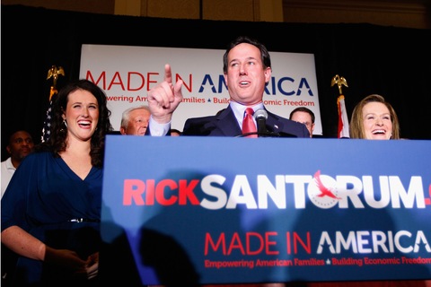 Rick Santorum; photo by Whitney Curtis/Getty Images