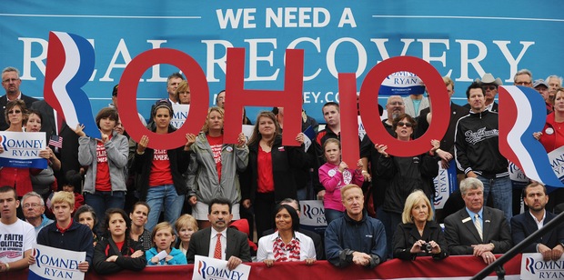 Romney supporters in Ohio; photo by Mandel Ngan/AFP/Getty Images