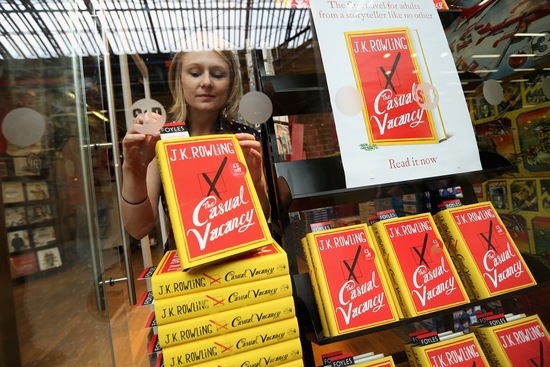 J.K. Rowling's novel 'The Casual Vacancy'; photo by Oli Scarff/Getty Images