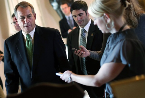 Speaker of the House John Boehner; photo by Win McNamee/Getty Images
