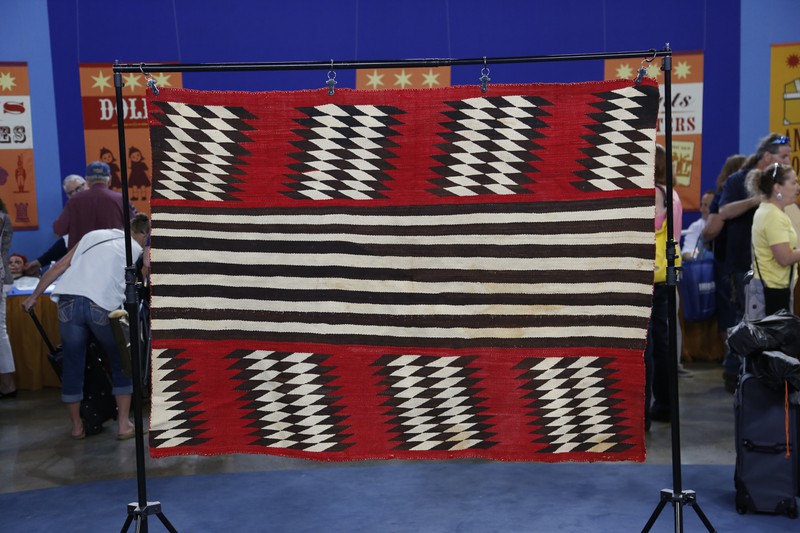 Navajo Woman's WearingBlanketStyle Rug Antiques Roadshow PBS