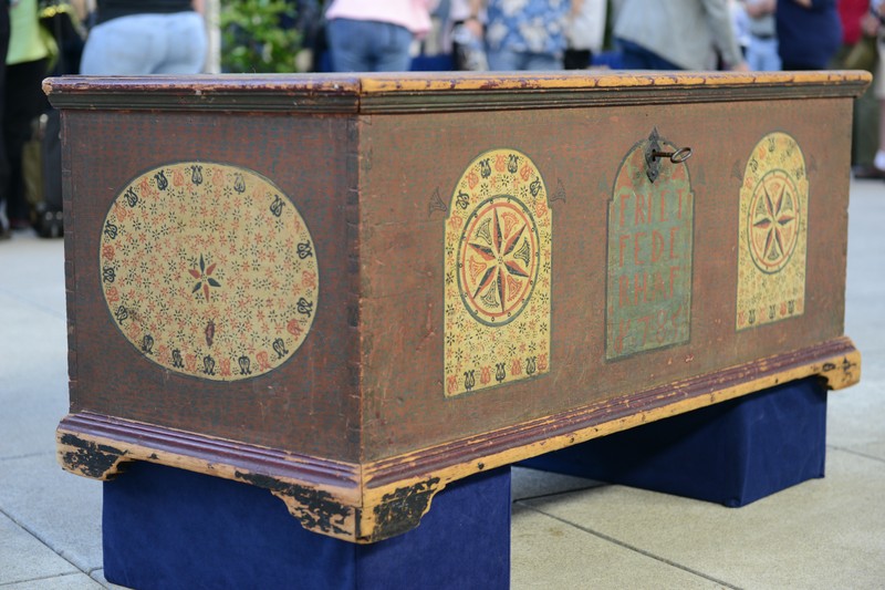 1785 Painted Pennsylvania Dower Chest Antiques Roadshow PBS