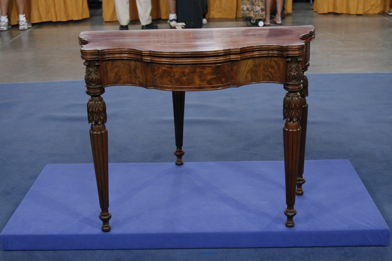 American Mahogany Card Table, ca. 1815 Antiques Roadshow PBS
